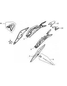 Cache lateral droit JJ49Q-10 N°1 