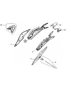 Aile arriere droit JJ49Q-10 N°3