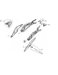 Aile arriere gauche JJ49Q-10 N°4