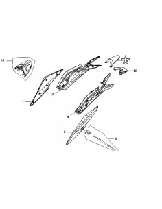Contour de phare haut JJ49Q-10 N°13