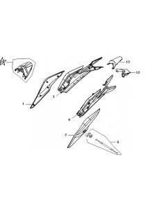 Phare arrière complet JJ49Q-10 N°14