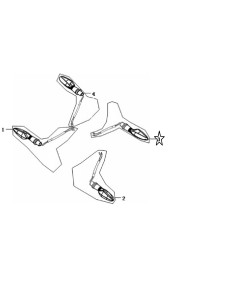 Clignotant LED arrière gauche JJ49Q-10 N°3