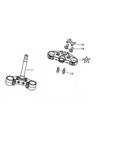 T de fourche superieur JJ49Q-10 N°10