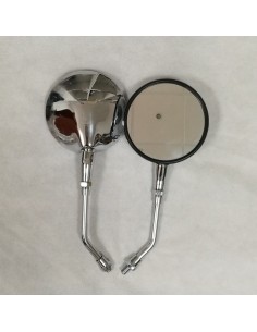 Rétroviseur rond chrome